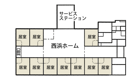 各ユニット拡大図（西浜ホーム）